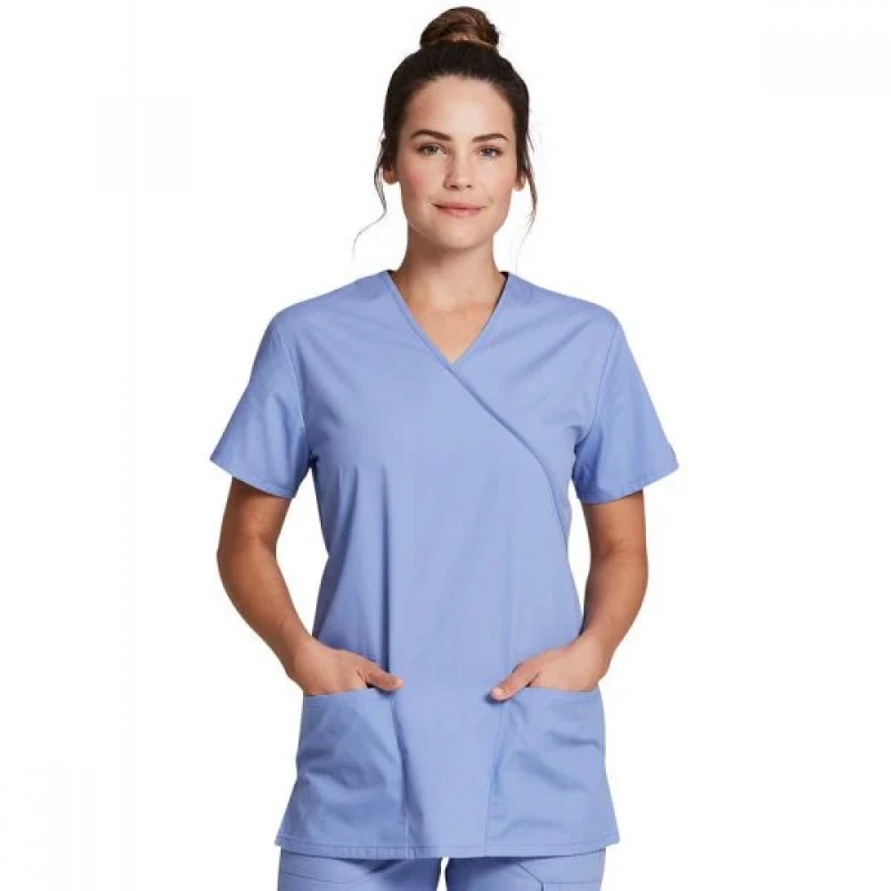  Μπλούζα Γυναικεία Με Σταυρωτή Λαιμόκοψη