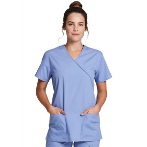  Μπλούζα Γυναικεία Με Σταυρωτή Λαιμόκοψη