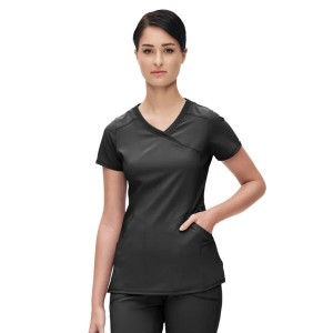  Μπλούζα Γυναικεία Με Σταυρωτή Λαιμόκοψη