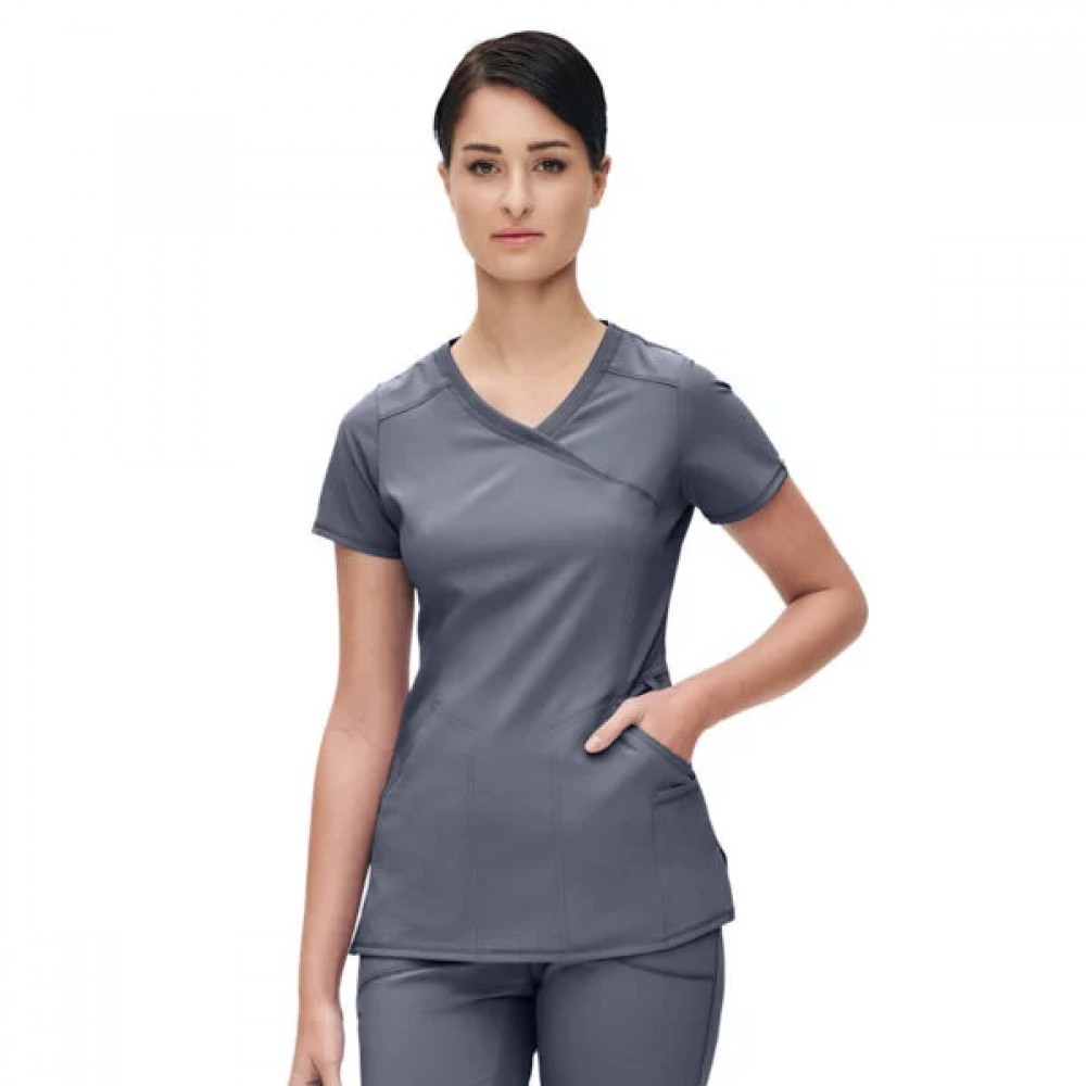  Μπλούζα Γυναικεία Με Σταυρωτή Λαιμόκοψη