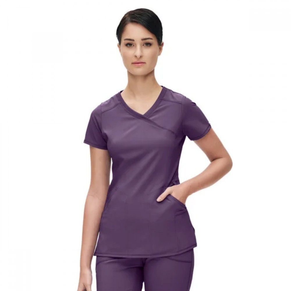  Μπλούζα Γυναικεία Με Σταυρωτή Λαιμόκοψη