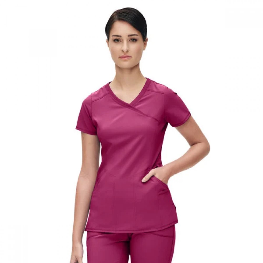  Μπλούζα Γυναικεία Με Σταυρωτή Λαιμόκοψη