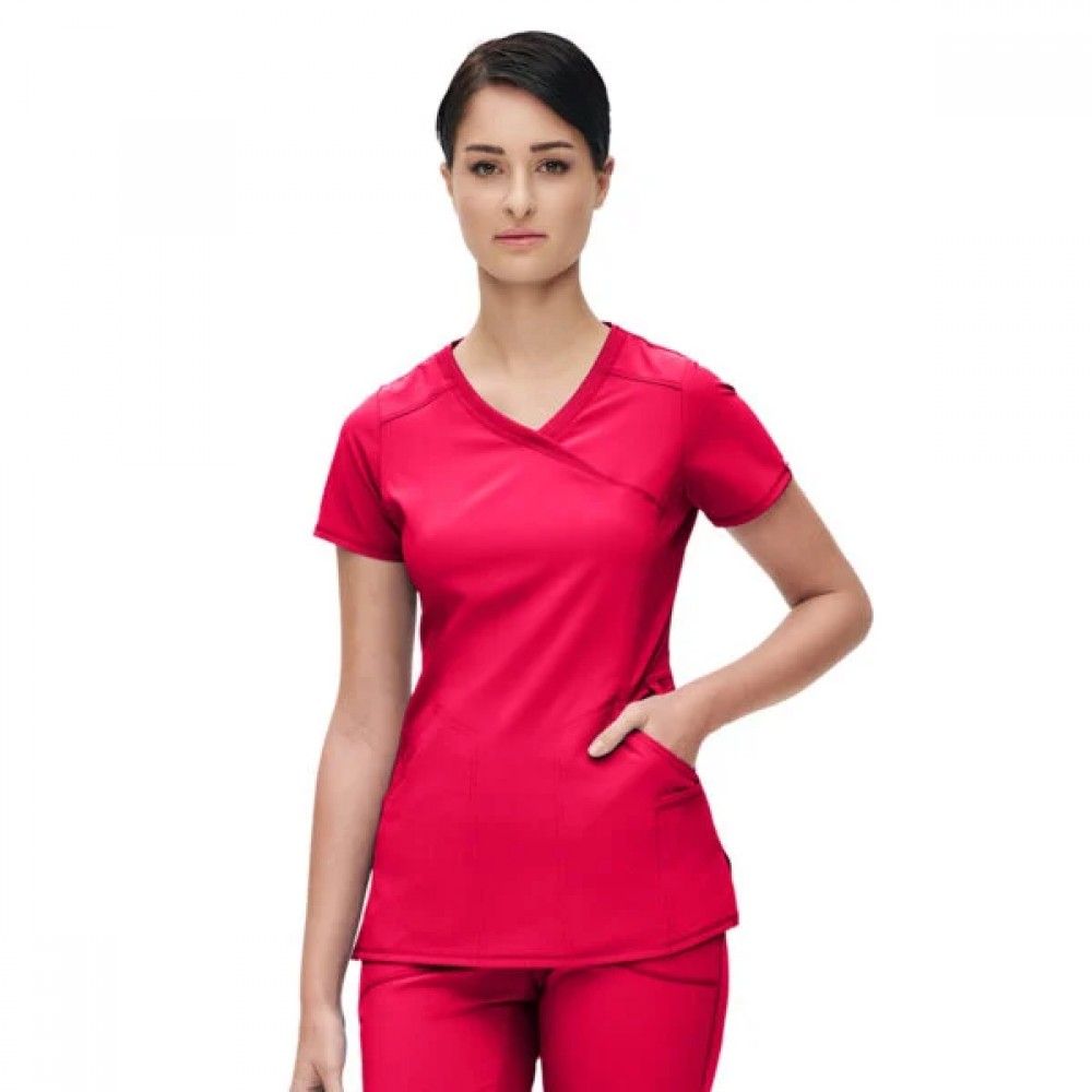  Μπλούζα Γυναικεία Με Σταυρωτή Λαιμόκοψη