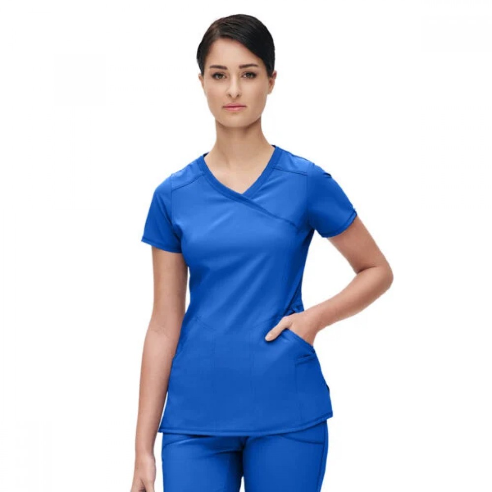  Μπλούζα Γυναικεία Με Σταυρωτή Λαιμόκοψη