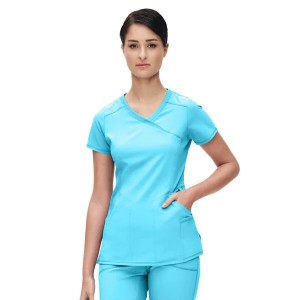  Μπλούζα Γυναικεία Με Σταυρωτή Λαιμόκοψη