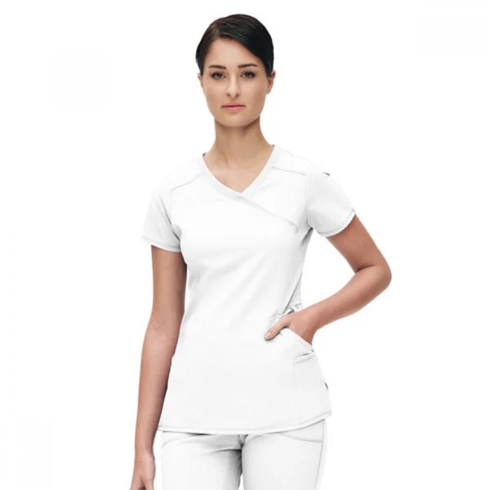  Μπλούζα Γυναικεία Με Σταυρωτή Λαιμόκοψη