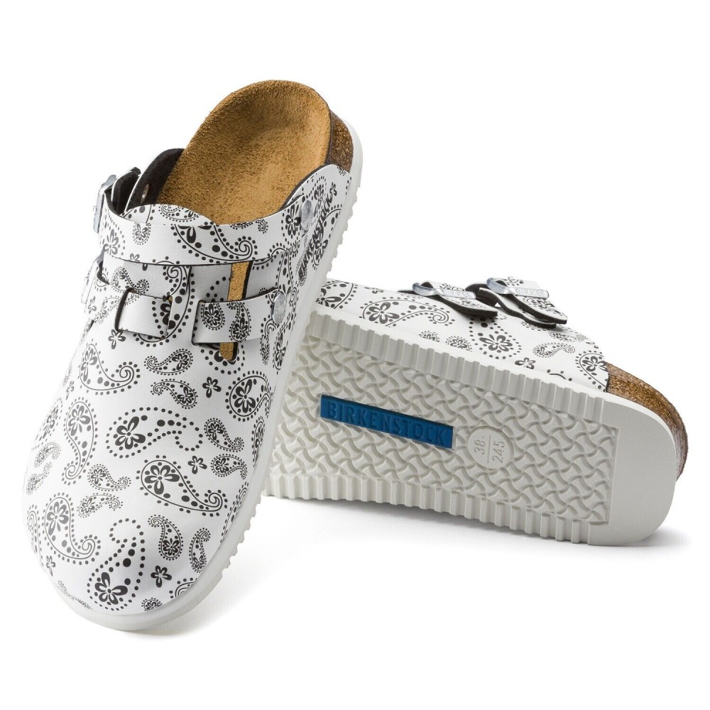 Kay SL Paisley Black/White MF Αντιολισθητικό Σαμπό - Birkenstock