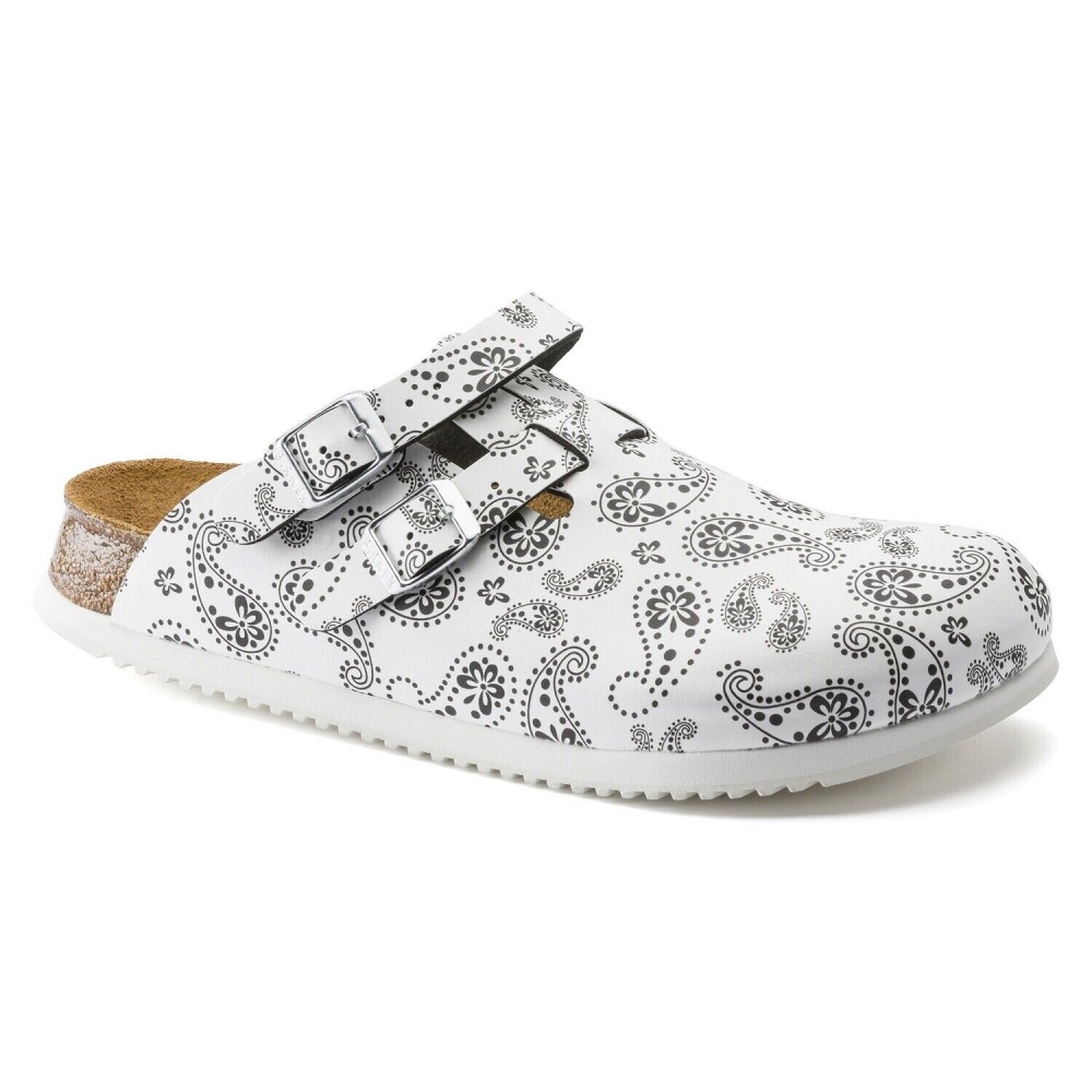 Kay SL Paisley Black/White MF Αντιολισθητικό Σαμπό - Birkenstock