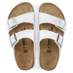 Arizona SL White/White Normal MF Super Grip Αντιολισθητικό Πέδιλο - Birkenstock