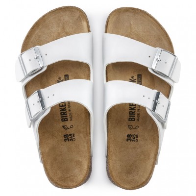 Arizona SL White/White Normal MF Super Grip Αντιολισθητικό Πέδιλο - Birkenstock