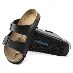Arizona SL Black/Black Narrow MF Super Grip Αντιολισθητικό Πέδιλο - Birkenstock