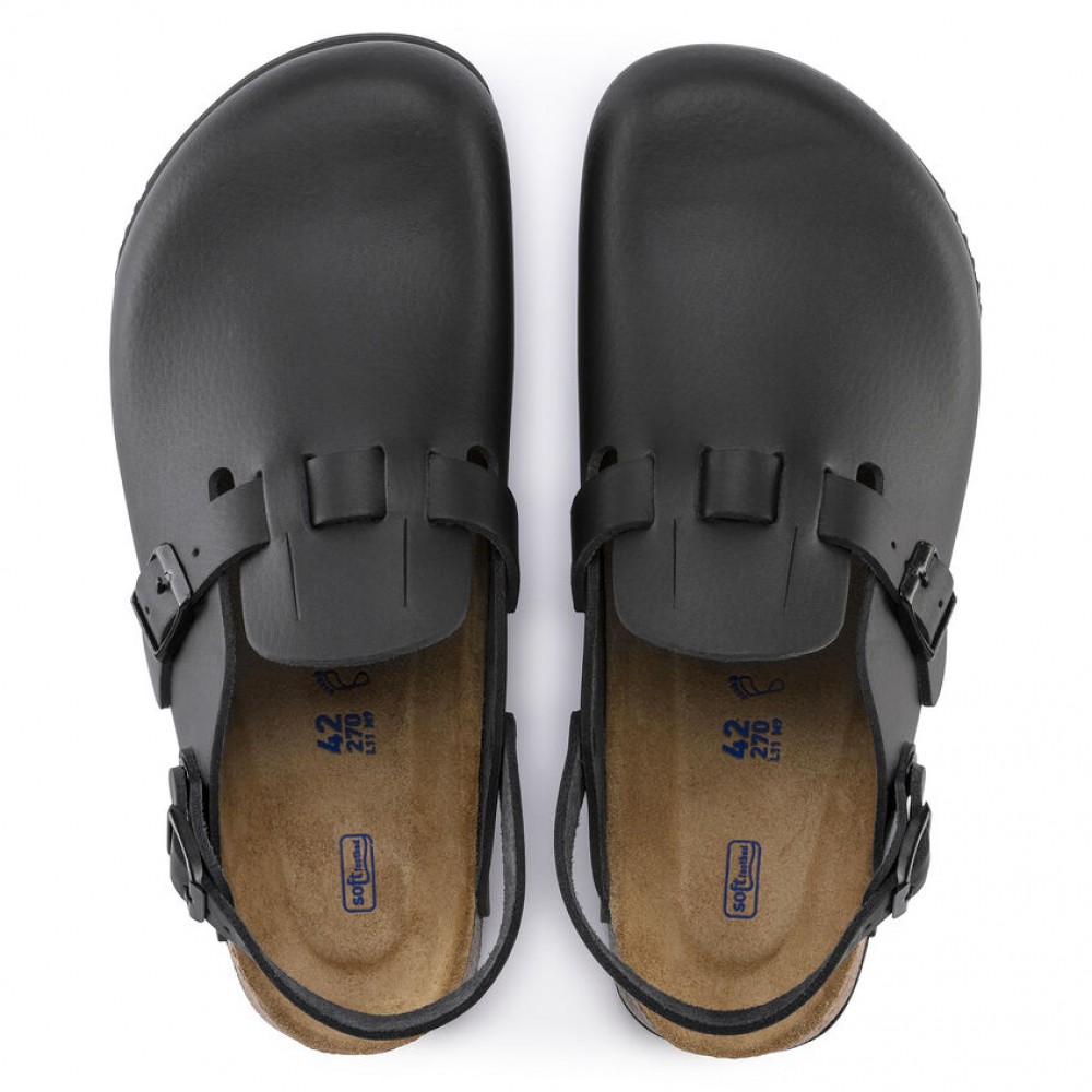 Kay SL Black Black Leather Αντιολισθητικό Σαμπό Normal - Birkenstock