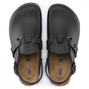 Kay SL Black Black Leather Αντιολισθητικό Σαμπό Normal - Birkenstock