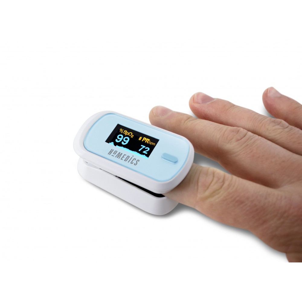 Παλμικό Οξύμετρο Δακτύλου Μπλε