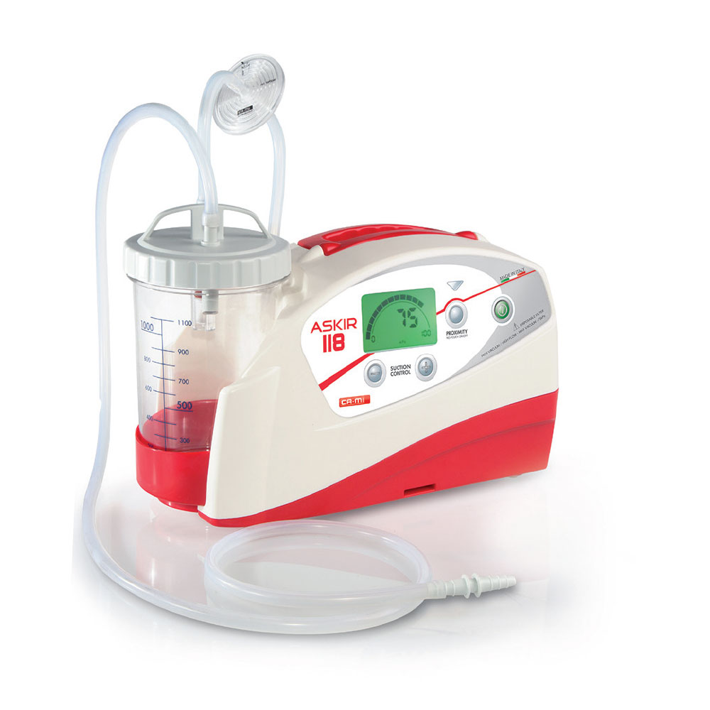 Αναρρόφηση New Askir 118 Emergency, 26Lt /min (ΡΕΥΜΑΤΟΣ – ΜΠΑΤΑΡΙΑΣ ΛΙΘΙΟΥ)